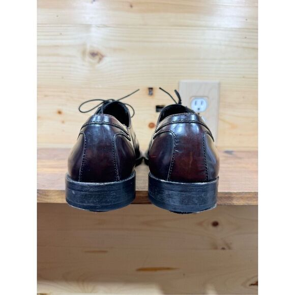 Johnston & Murphy Men's Burgundy Cap Toe Oxford Derby Dress Shoes Size 8M 15-238 - Picture 5 of 11